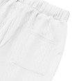 thumbnail image 6 of cfhntfmh Mens Jogger Sweatpants Athletic Warm Pants Workout Gym Running Pants Cinch Bottom Winter Trouser with Pockets（White,X-Large), 6 of 7