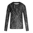 thumbnail image 5 of Blusas y camisas de manga larga con cuello redondo para hombre, blusas casuales de cuello redondo y manga larga, camisetas estampadas, blusas para hombre, 5 of 5