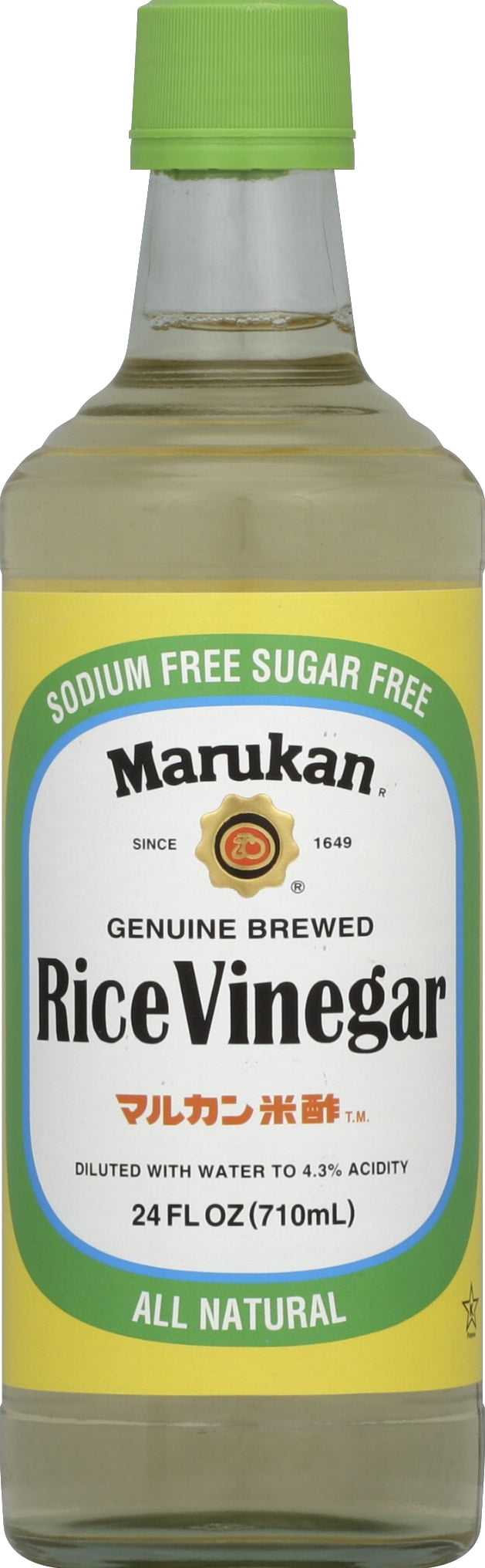 Marukan Rice Vinegar Genuine Brewed 24 fl oz (Pack Of 6)