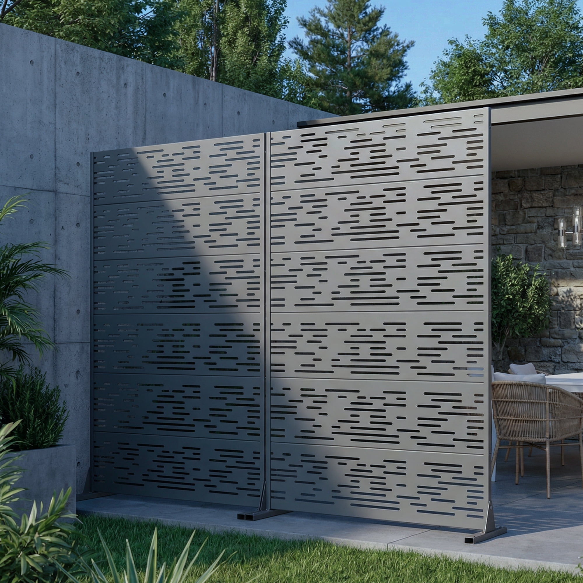 Privacy Metal Screen Fence Panel