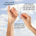 thumbnail image 4 of Sky Organics Organic Cotton Swabs for Sensitive Skin, 100% Pure & Certified Organic Cotton Fiber, Hypo-allergenic, Ultra-Soft & Chlorine-Free for Beauty & Personal Care, 500 ct., 4 of 8
