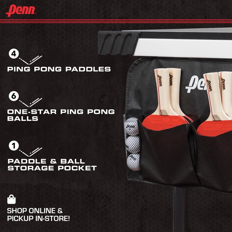 Penn Table Tennis Set, 4 Paddles, 6 Balls, Storage Bag photo 2