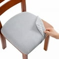 thumbnail image 3 of AUQ Office Chair Covers,Elastic Stretch Computer Chair Seat Slipcovers Super Fit Anti-dust Desk Seat Cover Spandex Removable Washable Kitchen Chair Protective Cover (Black), 3 of 7