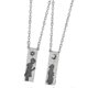 thumbnail image 2 of 2Pcs His and Her Matching Necklace Neck Decoration Engagement Necklace (Silver), 2 of 2