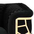 thumbnail image 3 of Black Upholstered Material - Art Deco Design with Stylish Patterns - Various Home Spaces - Durable and Ready to Decorate, 3 of 4