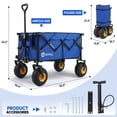 thumbnail image 4 of Sekey Heavy Duty Beach Wagon 200L Capacity, 9" Sand-Proof Wheels, 4 of 8