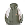 thumbnail image 5 of Spring and autumn hooded jackets, men's work jackets, men's windproof windbreakers, outdoor sports tops, 5 of 5