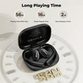 thumbnail image 6 of GTbeans E20 Open-Ear Earphones OWS Ear Hooks Wireless Bluetooth 6.0 Headphones IP55 Waterproof 56 Hrs Playtime 4 Mic Clear Call Sports Earbuds, Black, 6 of 8