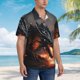 thumbnail image 3 of Fotbe Fiery Black Dragon Attack Camisa Hawaiana para Hombre Unisex – Camisa Casual de Verano con Botones de Manga Corta de Algodón y Lino,XX-Large, 3 of 7