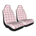 thumbnail image 2 of Pofeuu Plaid Heart Print Automotive Car Seat Covers Flat Cloth Full Set Seat Covers,Car Seat Covers front seats for Cars Trucks and SUVs-1, 2 of 9