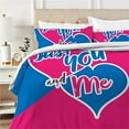 thumbnail image 4 of Valentine's Day Bedding Set Rose Heart Printed Duvet Cover Pillowcase Adult Festival Romantic Bed Gift, 4 of 7