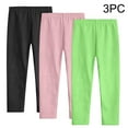 thumbnail image 2 of Enjoytime 3Pcs Toddler Clothes Pants Fall Winter Girls Leggings Active Athletic Sweatpants Elastic Waistband Leggings for Girls 3-12 Years, 2 of 6