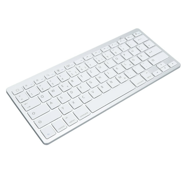 Clavier d'Ordinateur, Clavier Bilingue Compact Portable, Clavier Ergonomique Ultra Fin BT pour PC Ordinateur Portable Tablette Bureau