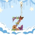 thumbnail image 1 of LLavero de pintura de diamantes DIY, llaveros de arte de diamantes en forma especial, regalo para niños FLhrweasw  Nuevo, 1 of 9