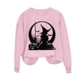 thumbnail image 7 of Jsaierl Womens Halloween Sweatshirts Funny Witch Graphic Pullovers Fall Holiday Round Neck Long Sleeve Sweater Tops Halloween Party Supplies, Sizes S-2XL, 7 of 7