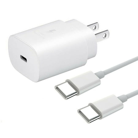 OEM Samsung Galaxy S8 S9 S10 Plus Huawei P30 Honor 20 Adaptive Fast Charger USB-C 3.1 Type-C Cable Kit Fast Charging USB Wall Charger AC Home Power Adapter [1 Wall Charger + 3ft Type-C Cable]