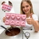 thumbnail image 2 of Molde De Hielo En Forma De Corazón Molde de silicona con forma de corazón de 8 cavidades para cubitos de hielo de chocolate y dulces caseros (rosa, 1 unidad) JASKFLY, 2 of 8