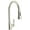 Polished Nickel, variant on Rohl Michael Berman Gotham Single Hole Side Lever Pulldown Kitchen Faucet In Satin Nickel