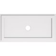 thumbnail image 1 of Ekena Millwork CMP34X17RE-03000 3 in. ID x 11.75 in. Rectangle Architectural Grade Médaillon de Plafond Contemporain PVC, 1 of 4