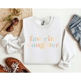 thumbnail image 4 of Favorite Daughter Sweatshirt – Retro Pastel Crewneck for Girls & Women, Funny Daughter Gift Sweater, Favorite Child Shirt, Cute Family Matching Pullover, 4 of 7