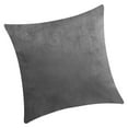 thumbnail image 3 of Funda de almohada de terciopelo cuadrado con forma de almohada, color sólido, decoración de sofá, funda de almohada, gris claro sidaley HA003042-07, 3 of 6