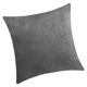 thumbnail image 1 of Inteprter Funda de almohada cuadrada de terciopelo con funda de almohada de color sólido para decoración de sofá Decoración del hogar gris claro Inteprter HA003042-07, 1 of 1