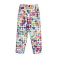 thumbnail image 5 of Bingfone Pajamas For Women,Colorful Watercolor Dots Pajama Pants With Pockets-Small, 5 of 9