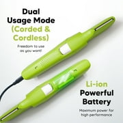 LetsShave Mens Pubic Hair Trimmer | Balls Shaver | V-Shaped Head | Ultra Thin Rounded Blade | Body Hair Trimmer and Shaver | with Attachments | Waterproof | Anti Snagging