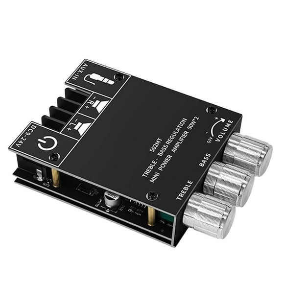 5.0 Audio Amplifier Board Module 2.0 Channel 50W*2 tooth Audio Receiver Car Usb Car Audio System Audio Receiver tooth Car Gadget Car Audio Amplifier Class D Audio Receiver tooth Board Car Audio