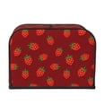 thumbnail image 2 of Yiaed Strawberry Print 4 Slice Toaster Dust Cover Bread Machine Oven Dustproof Cover Kitchen Bakeware Protector Dustproof Fingerprint Protection, 2 of 7