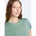 thumbnail image 4 of Joyspun Women’s Scoop Neck Sleepwear Modal Tee with Short Sleeves, Sizes S-3X, 4 of 4