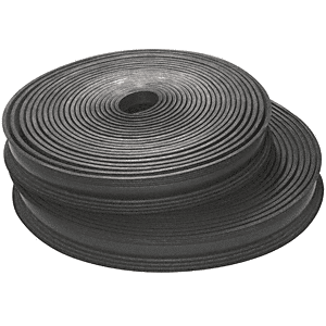 

CRL LR252PV Black Flexible Rubber LR25 Series Cap Rail Insert for 25.52 mm Laminated Glass - 100 (30.5 m)