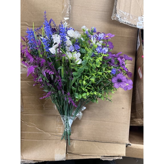 Artificial Flowers Outdoor, 36 Pcs UV Resistant Realistic Faux Flowers for Garden Porch Patio  Decor