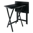 thumbnail image 1 of Winsome Alex Ensemble de Table à Collation 2 Pcs, Fini Noir, 1 of 13
