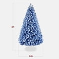 thumbnail image 2 of Best Choice Products Artificial Flocked Christmas Tree, 6ft Premium Unlit Colorful Pine Holiday Decor w/Stand - Baby Blue, 2 of 9