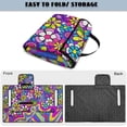 thumbnail image 4 of SEANATIVE Golf Cart Seat Covers with 4 Front Pockets, Fits for EZGO, Yamaha, Club Car, 2 Person Seats Golf Cart Accessories, Machine Washable, 51.2 x 30.3 Inches, Groovy Hippie Flower Violet, 4 of 7