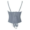 thumbnail image 7 of Gkeoshab Orange Corset Lace Bustier Corset Crop Tops for Women - Spaghetti Strap Corset Bustier Fashion Going Out Top Shapewear Grey L, 7 of 7