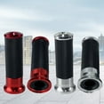 thumbnail image 4 of Motorcycles Hand Grips Non-Slip Handgrips Handlebar Grips Black/Red Aluminum Rubber, 1 Pair, 4 of 8