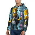 thumbnail image 4 of Simpsons Trendy Cartoon Men'S Fleece Hooded Hoodie, hoodies for women men with pockets,Fall Fashion 2025 Pullover Sweaters Winter Clothes, 4 of 9