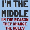 thumbnail image 3 of CafePress - I'm The Middle Change Rules Light T Shirt - Men's Classic Graphic T-Shirt, 3 of 4