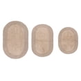 thumbnail image 4 of Home Weavers Double Ruffle Collection 100% Cotton Non-Slip Bathroom Rug Set Machine Washable Bathroom Rug-17"x24", Bath Rug- 21"x34", Bathroom Rug- 24"x40", Linen Color 3 Piece Bath Rug set, 4 of 9