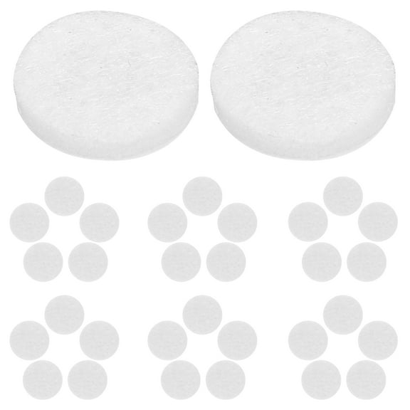 GOOHOCHY 200pcs Round Felt Pads 1 2cm Diameter Floor Protector for Table Chair Furniture White