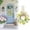 1-A(1Pcs), variant on 1Pcs Mini Easter Wreath for Front Door, Easter Spring Artificial Egg Wreath, Kitchen Cabinet Wreath with Ribbon Bow, Farmhouse Small Easter Egg Wreath for Window Home Table Centerpiece Decor