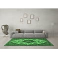 thumbnail image 3 of Ahgly Company Indoor Square Medallion Emerald Green Traditional Area Rugs, 4' Square, 3 of 4