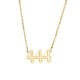 thumbnail image 1 of Collar con colgante de número Sonducket Oro 444, 1 of 6