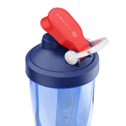VOLTRX Electric Shaker Bottle - VortexBoost Portable USB C Rechargeable Protein Shake Mixer, Shaker Cups for Protein Shakes BPA Free, Waterproof, Colored Light Base, 24 oz