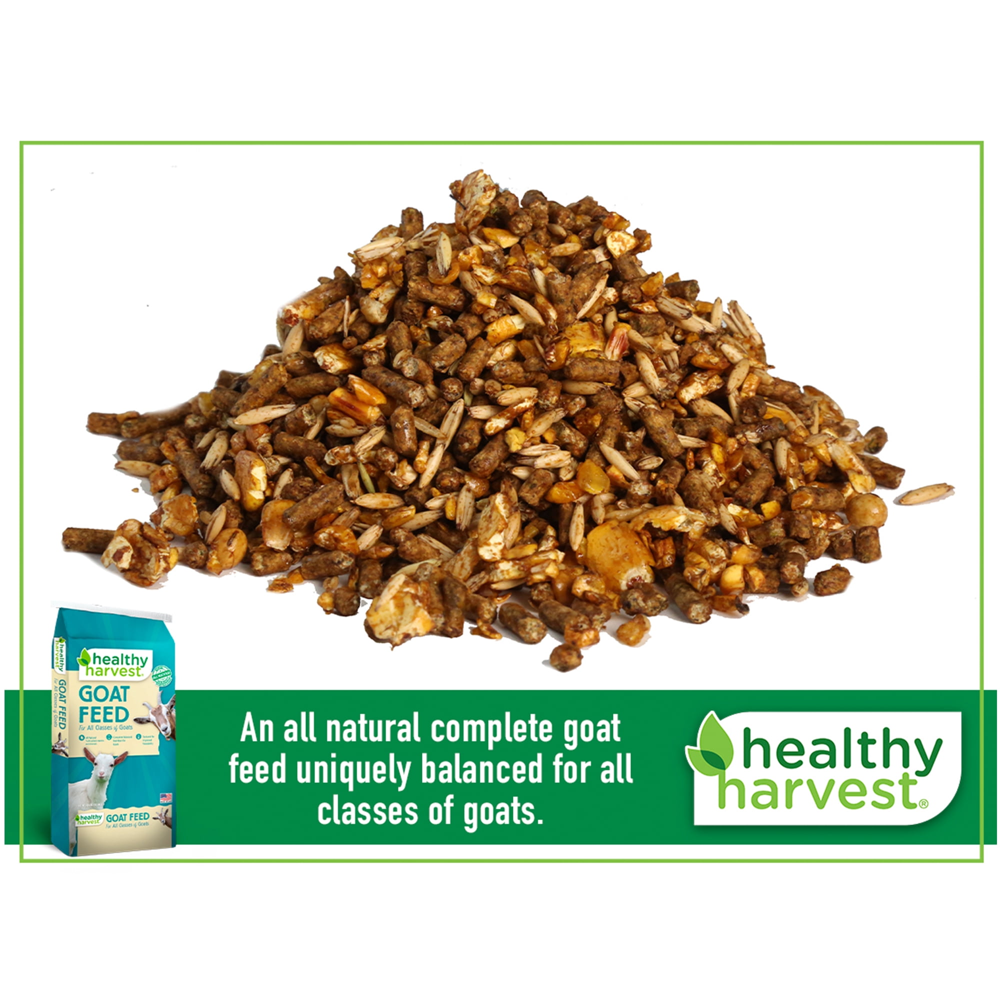 (3 pack) Healthy Harvest All Natural 16% Textured Goat Feed 40 lb Bag