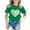 Green, variant on St. Patrick's Day Shirts for Kids' ,Cute Casual Short Sleeve Tee with Letter Print, Soft Everyday Top for Children's Outfit(Green,100)
