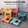 thumbnail image 2 of FYBTO Home Folding Step Stool, Foot Stool with 8.26 Inch Height, Handy Laundry Folding Step Stool, Lightweight Plastic Foldable Step Stool for Kids, Kitchen, Bathroom & Living Room (Blue)-0628, 2 of 5