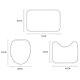 thumbnail image 2 of Set of 4 Halloween Shower Curtain Sets with Mat, Halloween Witch Castle for Bathroom Decor, Halloween Bathroom Decor, Toilet Lid Cover and Bath Mat wi, 2 of 4